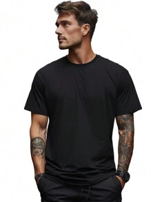 Men T-Shirts - 黑色 - 查看 1