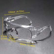 1pc Anti-Wind/Sand/Dust Goggles, Clear Lens Protective Glasses For Cycling, Outdoor Work, Laboratory, Fashion For Summer Beach Vacation,Outdoor,Travel