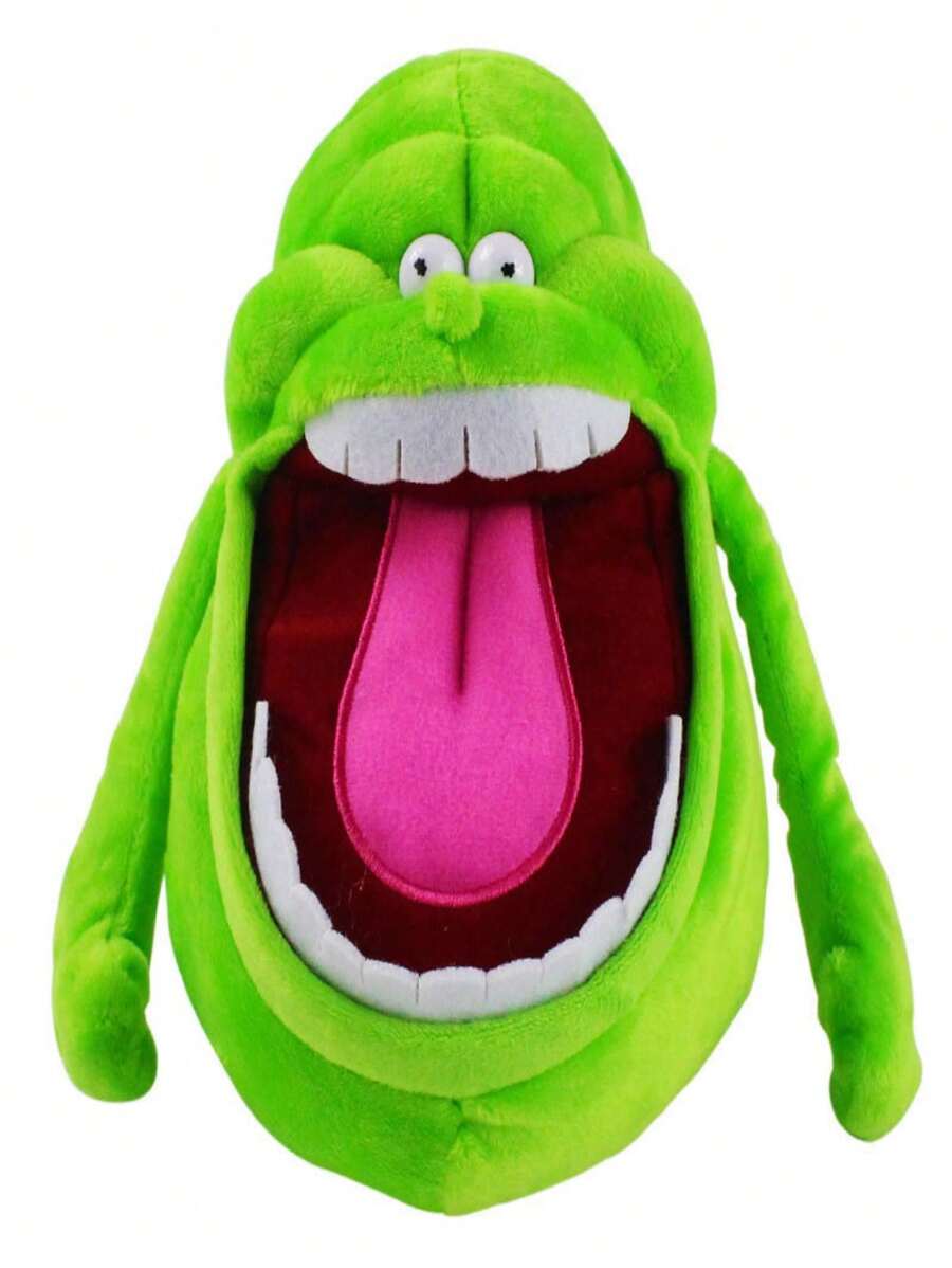 1pc 21cm Plush Green Ghost Toy From Ghostbusters Cartoon, Cute Stuffed Animal Pillow And Doll - Multicolor - View 1