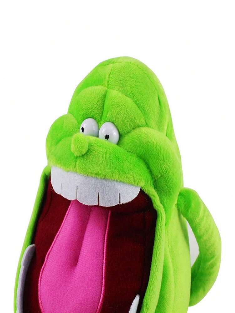 1pc 21cm Plush Green Ghost Toy From Ghostbusters Cartoon, Cute Stuffed Animal Pillow And Doll - Multicolor - View 4