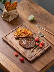 1塊木質菜板、相思木菜板、實木菜板、花紋木板、廚房用具 - 黃色 - 查看 7