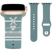 6入組硅膠帶裝飾環和alphabet Abc設計,兼容38mm蘋果手錶 - 彩色 - 查看 29