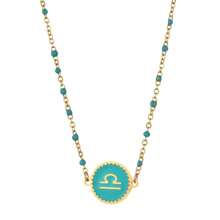1pc Boho 12 Zodiac Sign Necklaces For Women Fashion Constellations Stainless Steel Pendant Chains Fashion Jewelry Gift - Zodiac Necklace - View 6