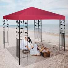 Replacement Roof For Pavilion, Pavilion Roof Pavilion Tarpaulin 3x3M Color Choice - Burgundy - View 3