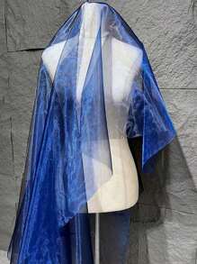 1pc Ancient Two Gradient Semi-Transparent Water Light Organza Fabric Vintage Creative Dress Wedding Dress Skirt Designer Fabric