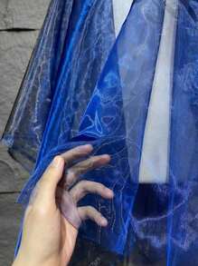 1pc Ancient Two Gradient Semi-Transparent Water Light Organza Fabric Vintage Creative Dress Wedding Dress Skirt Designer Fabric