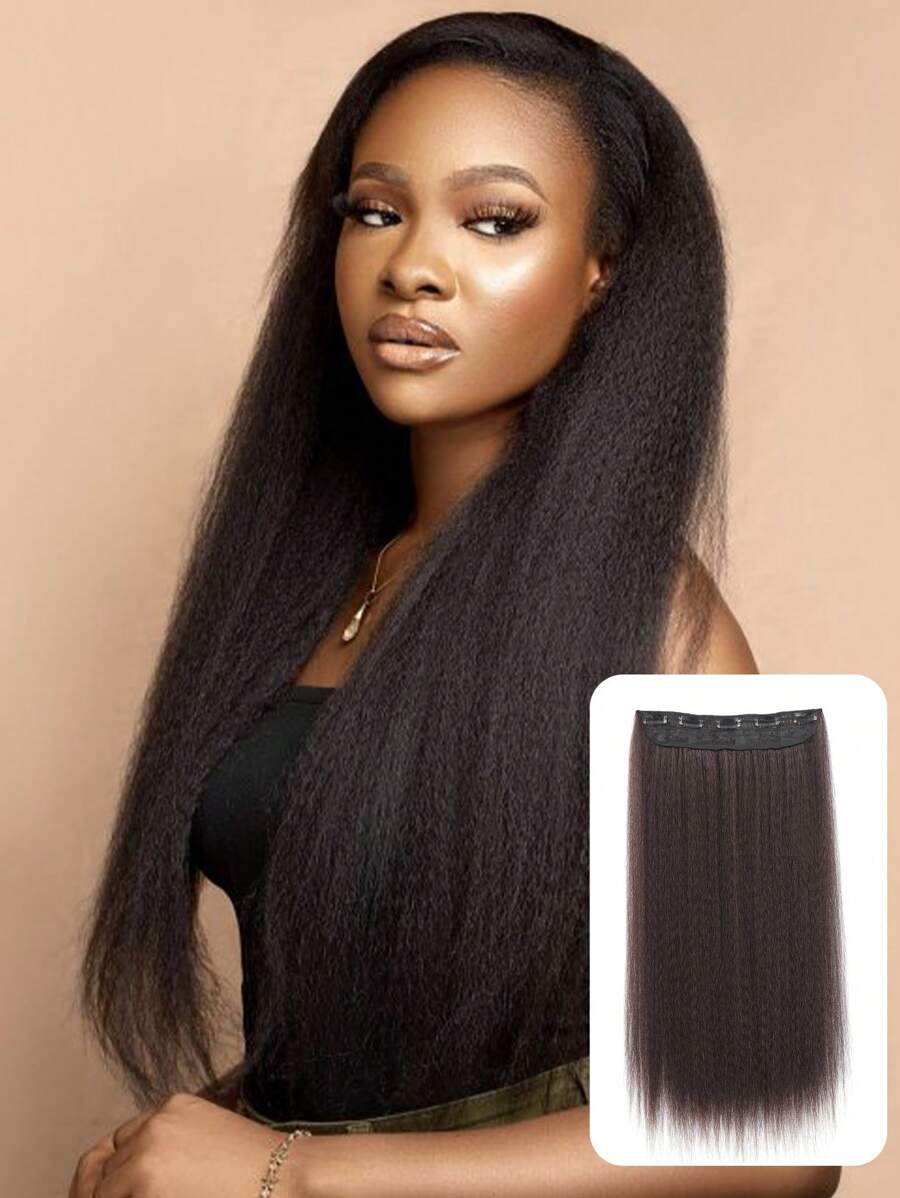 1PC 24Inchs Hair Extensions Clip In For Kinky Straight Clip In Hair