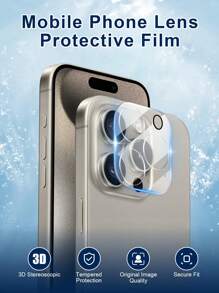 1 Miếng HD 3D Điện thoại Máy chụp hình Ống kính Màng bảo vệ , Chuyên nghiệp Phù hợp Đối với Mới nhất 3D Cong Sự bảo vệ Ly , Độ cứng cao Ly , Coverage hoàn toàn Không có , Đính kèm & , , Kích thước Tương thích với iPhone 11-15 Loạt - Trong sáng - Xem 1