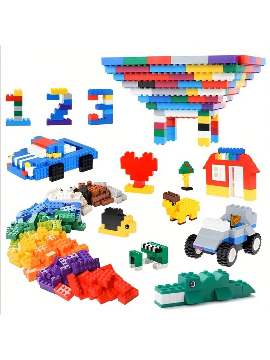 Burgkidz Bloques De Construcción Grandes, 135 Piezas De Ladrillos De Construcción Creativos Clásicos Con Caja De Almacenamiento, Juguetes Para Niños De 2 A 5 Años