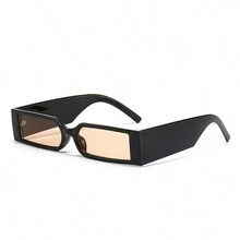 1 chiếc kính gọng chữ nhật hẹp chân rộng phong cách Cyberpunk thời trang, vui nhộn, tối giản và thích hợp để chụp ảnh - Nhiều màu - Xem 17