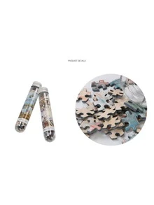 1個迷你試管拼圖玩具,150塊紙質拼圖,適合成人使用,壓力緩解玩具,卡通角色和風景主題拼圖,創意便攜,適用於14歲以上人士的生日禮物 - 獨角獸 - 查看 6