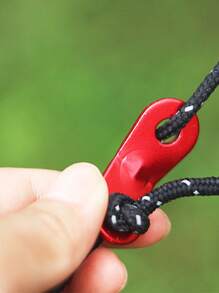 1 pieza Cuerda de nylon de 4MM de grosor de estilo aleatorio para uso en interiores y exteriores, cuerda a prueba de viento para soporte de dosel o tienda de campaña, longitud ajustable 4m para tendedero - Multicolor - Ver 3