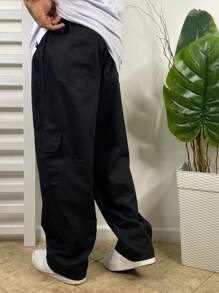 CALCA CARGO MASCULINA - Preto - Visão 2