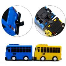 1入隨機顏色迷你尺寸和功能門設計公車玩具,可滑動 - 彩色 - 查看 5