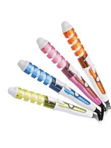 Plancha Para Rizar Cabello Rizador Cabello Porfesional - Azul - Ver 2