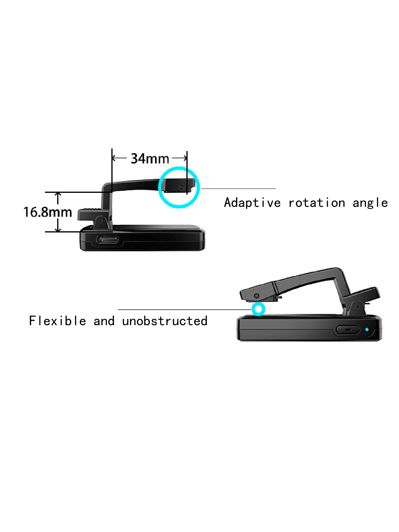 Remote Control Page Turner For Kindle , Bluetooth EReader Controller, For TK Ring, Camera