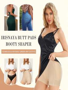 Loday女性 Nahtlose Gesäßstütze Gepolsterte Bauchpanties Taillentrainer Body Shaper Hip Enhancer Unterwäsche Shapewear Taillentrainer Korsett - 米色 - 查看 5