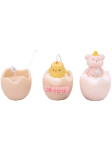 Easter Egg Shell Candle Mold Breaking Day Silicone Mold Diy Scented Candle Making - White - View 2