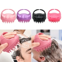 1入頭髮頭皮按摩洗髮刷矽膠頭部清洗器手持淋浴頭皮擦洗刷，去除頭皮屑，頭皮防止發癢/抓癢刷，淋浴刷，男女適用/寵物，柔軟矽膠頭皮按摩器頭髮刷梳，頭皮護理