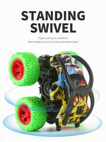 1pc Four-Wheel Drive Inertia Off-Road Vehicle Model Racing Sports Car Toy For Children, 360° Rotatable, Ideal For Boys As Gift - Blue - View 8