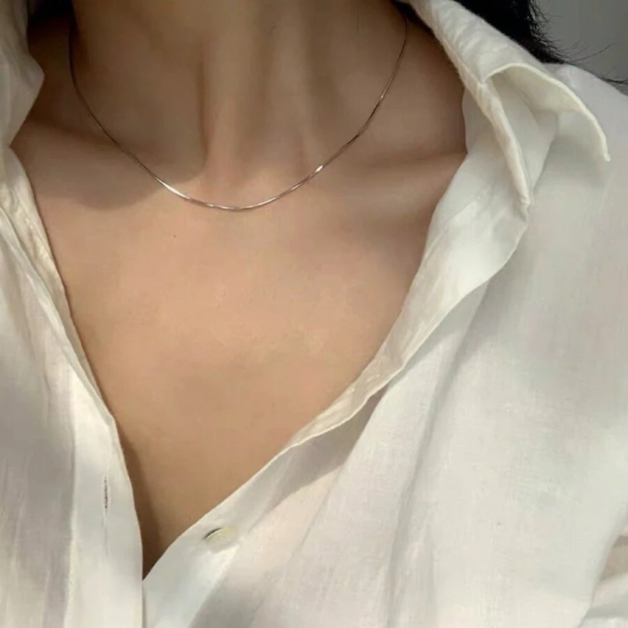 Chain Necklaces - 銀色 - 查看 1