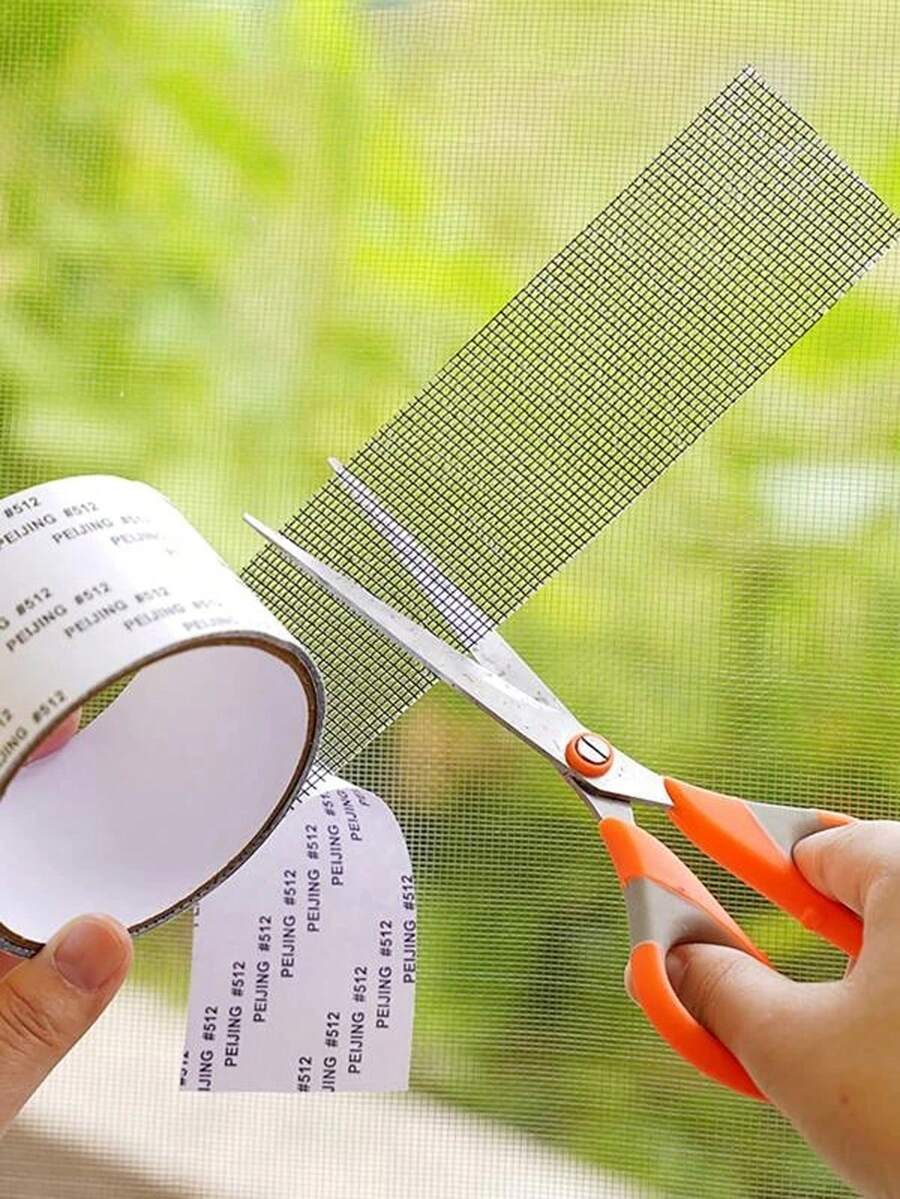 1卷窗網修復貼紙,防蚊窗網修復膠帶,適用於家居 - 彩色 - 查看 1