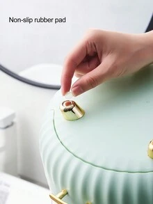 Xoay 360 độ Bảo quản đồ trang điểm Đối với , Dung lượng lớn Có ngăn kéo Phòng tắm Hộp đựng , Kéo sợi Trang điểm Giá đỡ , Phù hợp Mỹ phẩm , Chăm sóc da , Son môi , Nước hoa - trắng - Xem 6