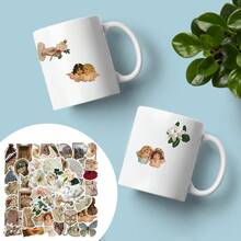 50pcs Vintage Style Graffiti Stickers For Journaling, Guitar, Notebook, Luggage, Waterproof Diy Decals - Multicolor - View 2