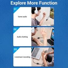 Carte Son Externe Usb Vention Adaptateur Audio Usb Vers Jack 3,5 Mm Avec Double Prise Casque 3,5 Mm À Trs 3 Pôles Et Prise Microphone Pour Windows, Pc, Ordinateur Portable, Bureau, Casque, Switch Et Plus Encore - Noir - Voir 5