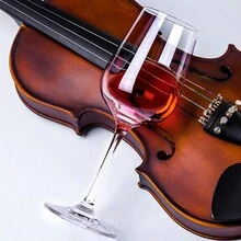 2pcs European Style Glass Stemware, Including Red Wine Glass, Champagne Glass, And Beer Mug - Silver - View 4