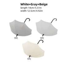 3 móc treo tường hình ô dùng để cất đồ sau cửa, móc chìa khóa, nhà bếp, khăn tắm, đĩa đựng xà phòng, v.v. - trắng + xám + be - Xem 8