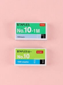 1/2 Box mit 1000 Stücke Heftklammern, geeignet für Studenten & Büromitarbeiter, Schulmaterial