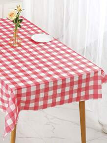 1pc Thickened Disposable Tablecloth Resistant To Water & Oil, Stone Printed, Suitable For Party, Restaurant, Hotel, Wedding, Valentine'S Day Decoration - one-size - View 4