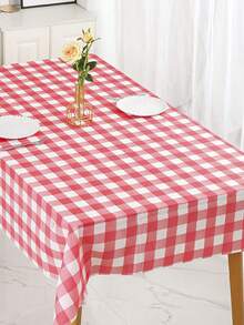 1pc Thickened Disposable Tablecloth Resistant To Water & Oil, Stone Printed, Suitable For Party, Restaurant, Hotel, Wedding, Valentine'S Day Decoration - one-size - View 6