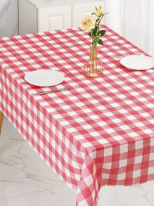 1pc Thickened Disposable Tablecloth Resistant To Water & Oil, Stone Printed, Suitable For Party, Restaurant, Hotel, Wedding, Valentine'S Day Decoration - one-size - View 1