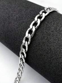 Corrente Cordão Grossa Masculino 70 cm Unissex  Aço inox 6 mm - Estrela - Visão 4