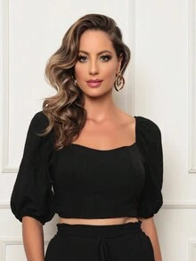 Women Tops - màu đen - Xem 3