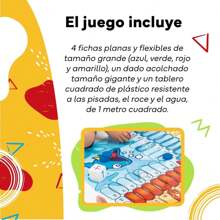 Juego Parchis Gigante suelo 100x100 cm ✅ Entrega 24/48h a España (península) - Juegos de Mesa Clásicos - Juegos de Mesa para Niños - Juegos de Mesa Tablero - Cayro - Ref. 160 - Multicolor - Ver 8