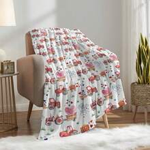 柔軟毯子,情人節和汽車使用的完美禮物,可用作床罩、沙發毯、露營毯,多種尺寸可供選擇 - 彩色 - 查看 4