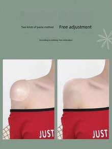 2對杏色矽膠肩墊,自粘式,防滑,適用於窄肩,輕便,男女皆宜 - 杏色 - 查看 9