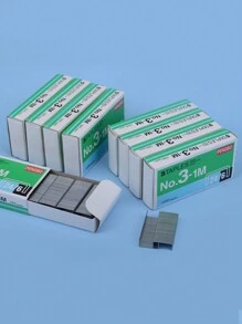 1/2 Box mit 1000 Stücke Heftklammern, geeignet für Studenten & Büromitarbeiter, Schulmaterial