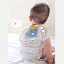 3pcs Baby Cartoon Muslin Absorbent Towels, Face Towel, Hand Towel, Suitable For Infant's Activities, Feeding, Bathing - Multicolor - View 5