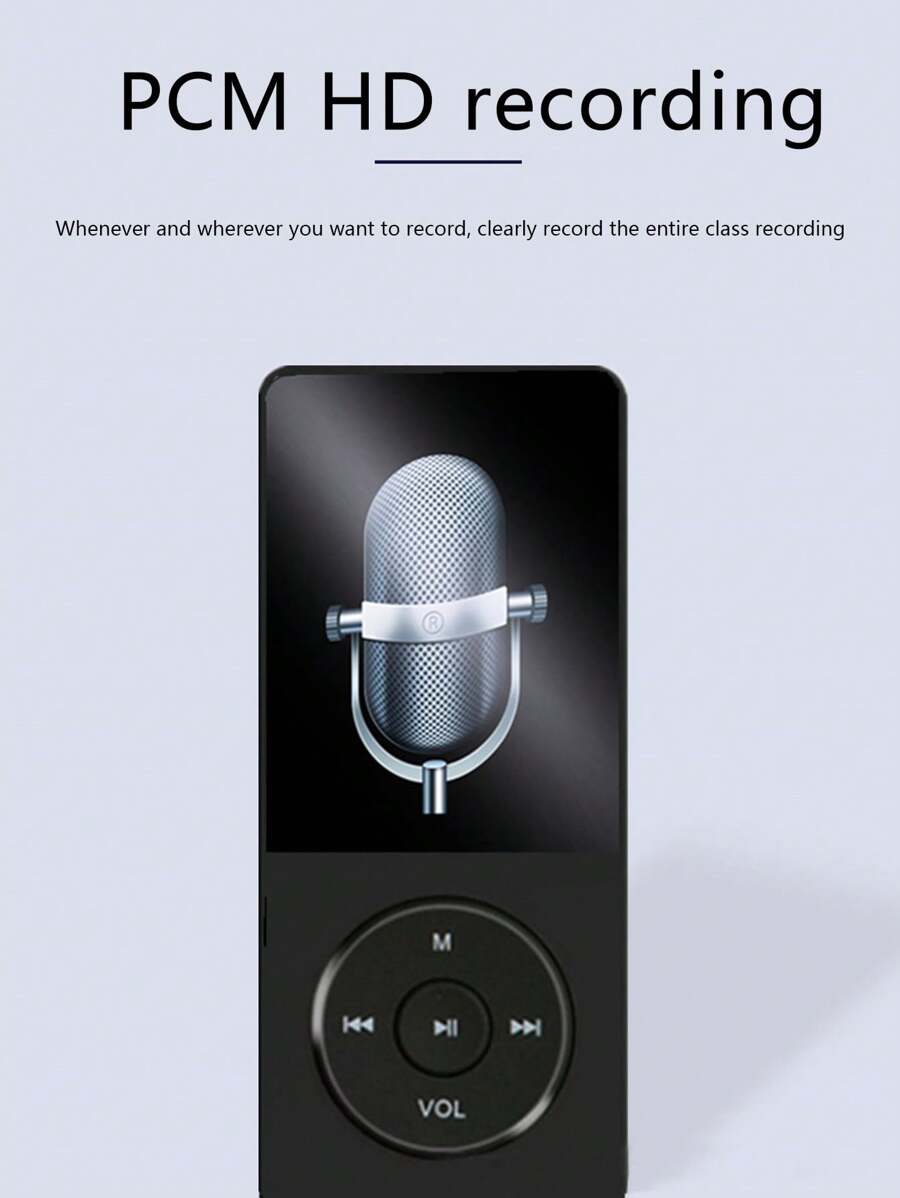 Pancoat 第四代經典插卡式mp4 1.8英寸高清視頻mp4/mp3播放器,電子書閱讀器,學生便攜式音頻播放器 - 黑色 - 查看 1