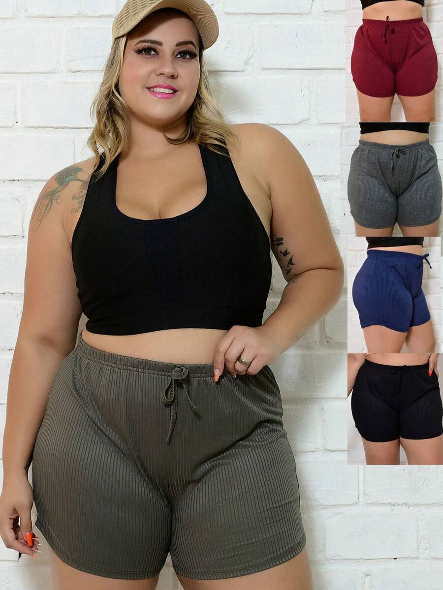 Plus Size Shorts - Nhiều màu - Xem 1