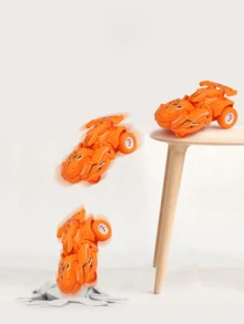 1入恐龍玩具車,逼真模型,4種顏色可選,卡通圖案,防摔碰,360度旋轉,是萬聖節、聖誕節、生日派對的理想禮物 - 綠色 - 查看 4