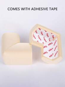 10入組保護邊緣和角落墊,避免兒童碰撞和磨損-柔軟,彈性,強力黏貼-適用於桌子,床,角落,咖啡桌等。 - 米色 - 查看 2