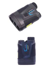 激光測距儀1000碼高爾夫測距儀狩獵望遠鏡戶外運動速度計 - 黑色 - 查看 4