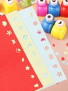 1set 6pcs Random Pattern Flower Embossing Stylus Diy Scrapbooking Crafting Tools,Back To School,School Supplies