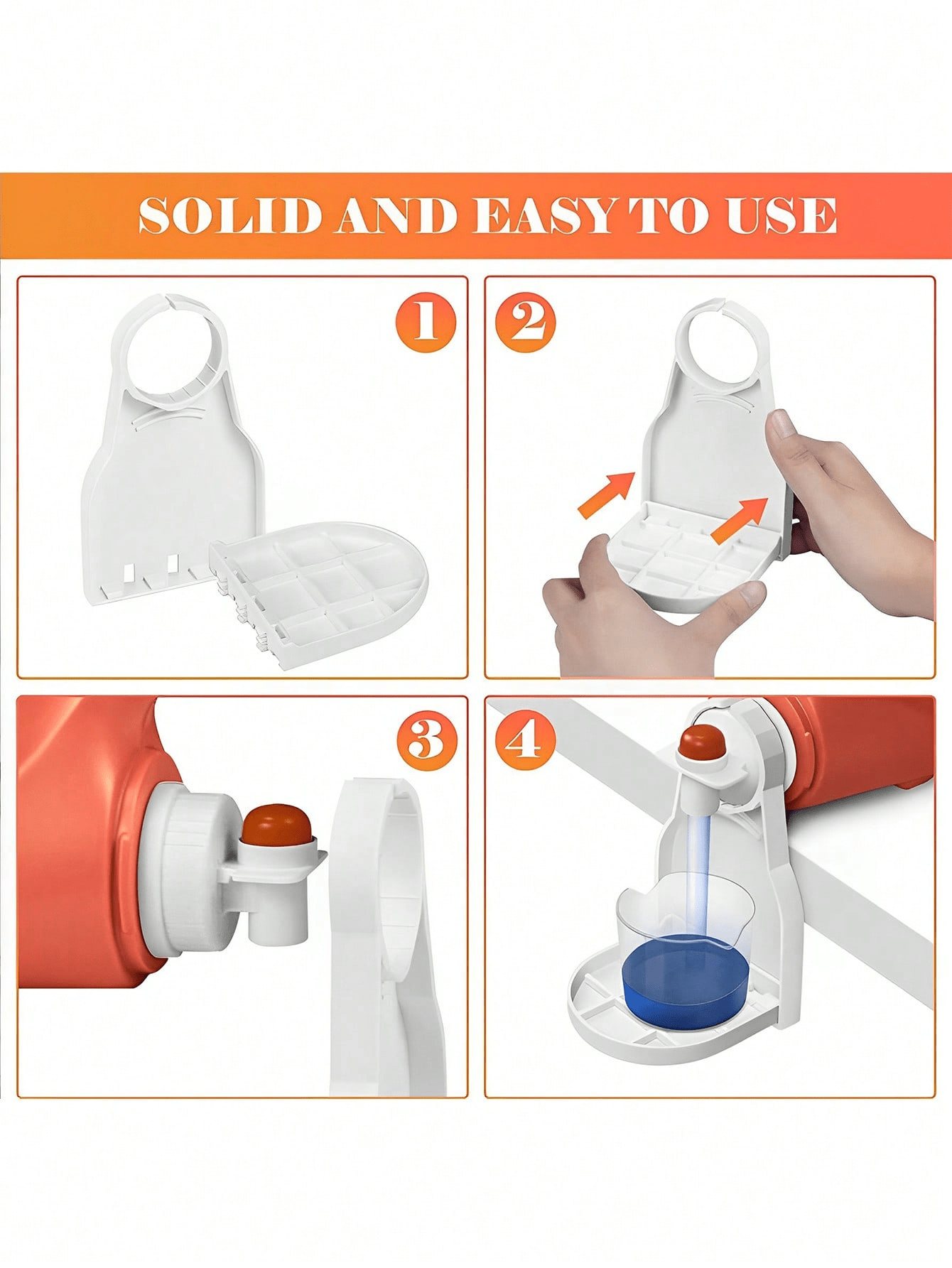 1pc Laundry Detergent Cup Holder To Prevent Overflow And Dripping