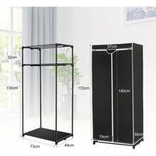 Portable Closets - Black - View 3